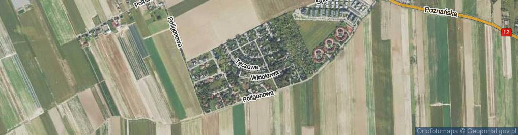 Zdjęcie satelitarne Tęczowa ul.